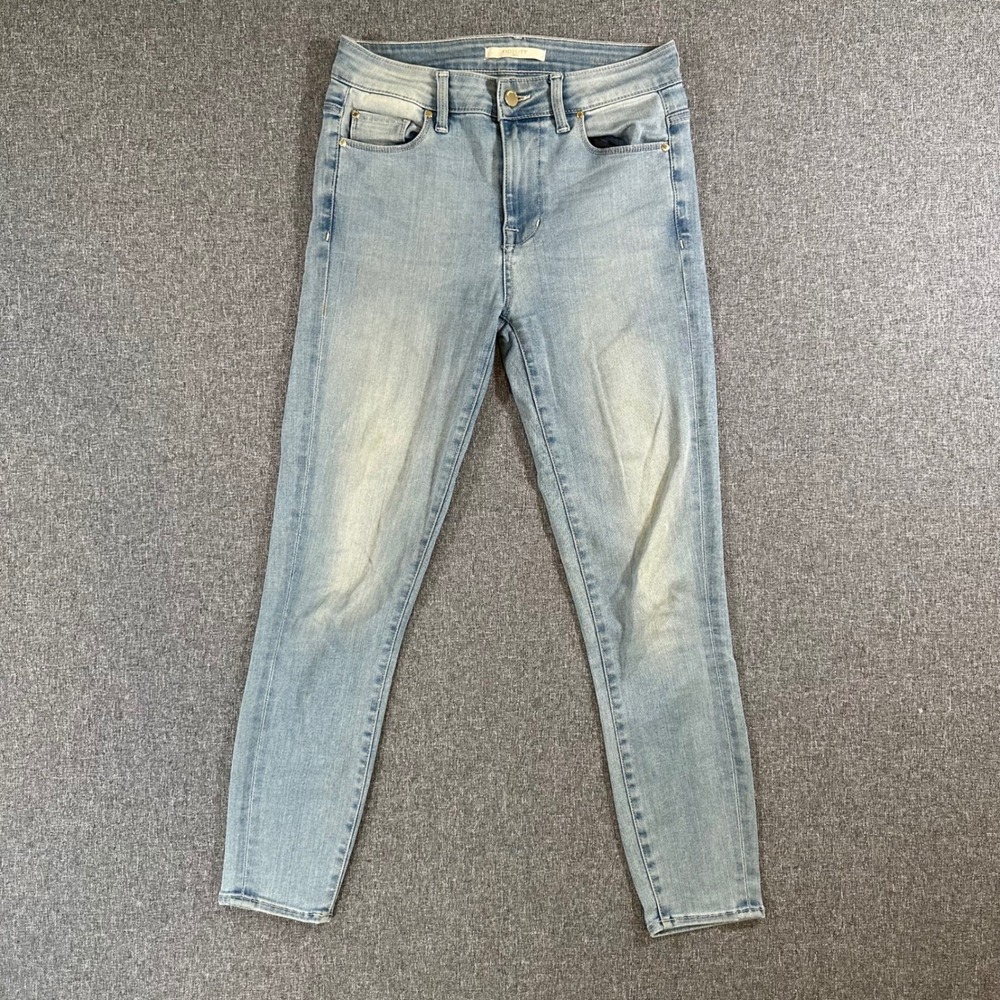 Fidelity‎ Denim Gwen High Rise Skinny Crop Jeans Light Wash Blue Women Sz 27 USA